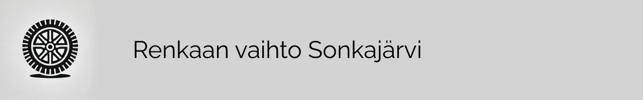 Renkaan vaihto Sonkajärvi